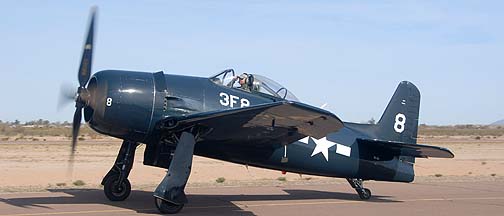 Grumman F8F-1 Bearcat NL9G, Cactus Fly-in, March 5, 2011